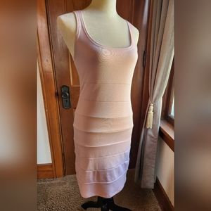 Guess Pink Tank Dress With Sheer Back‎ Junior's Size Medium